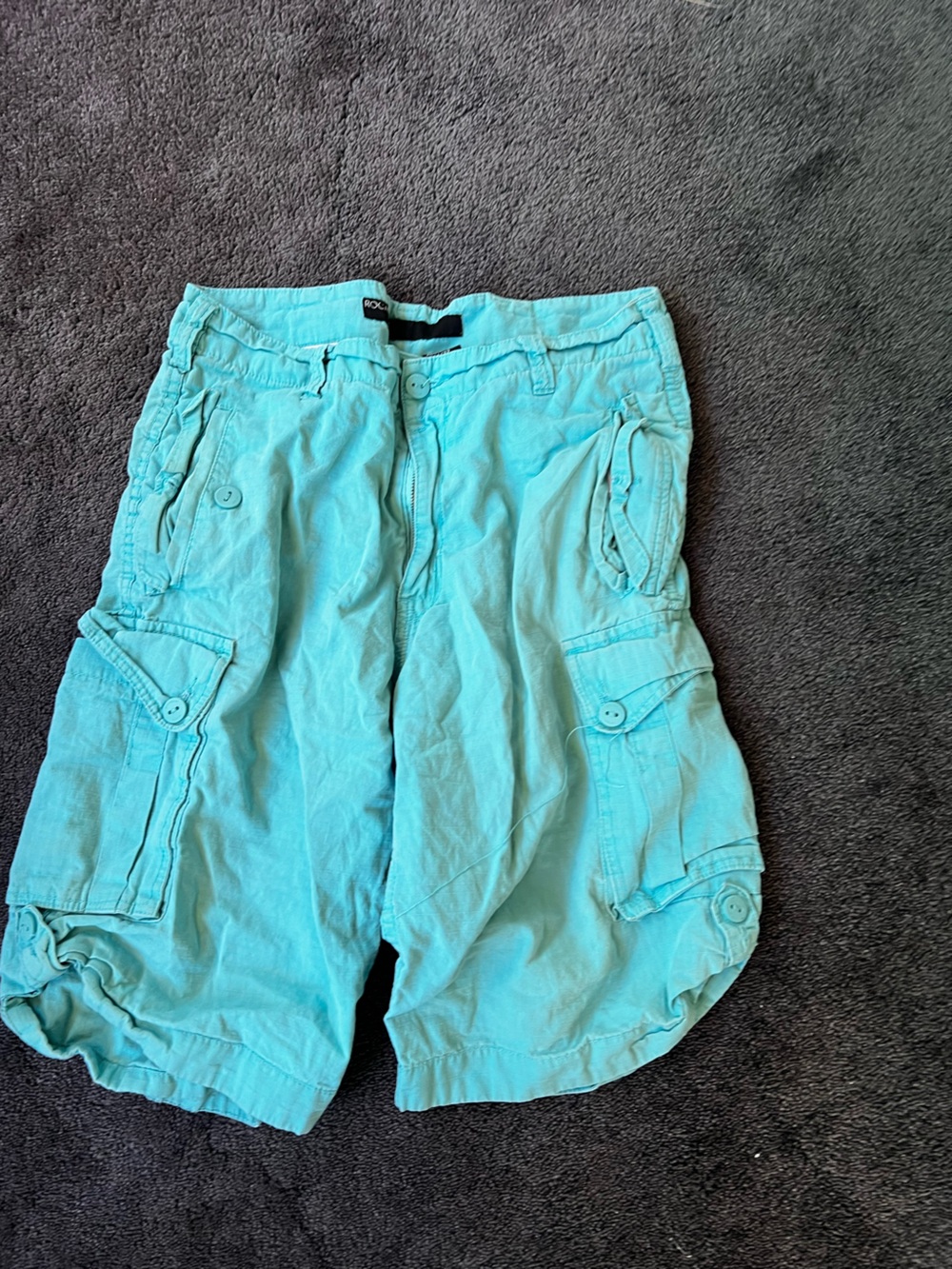 Rica wear Men's Teal Cargo Shorts